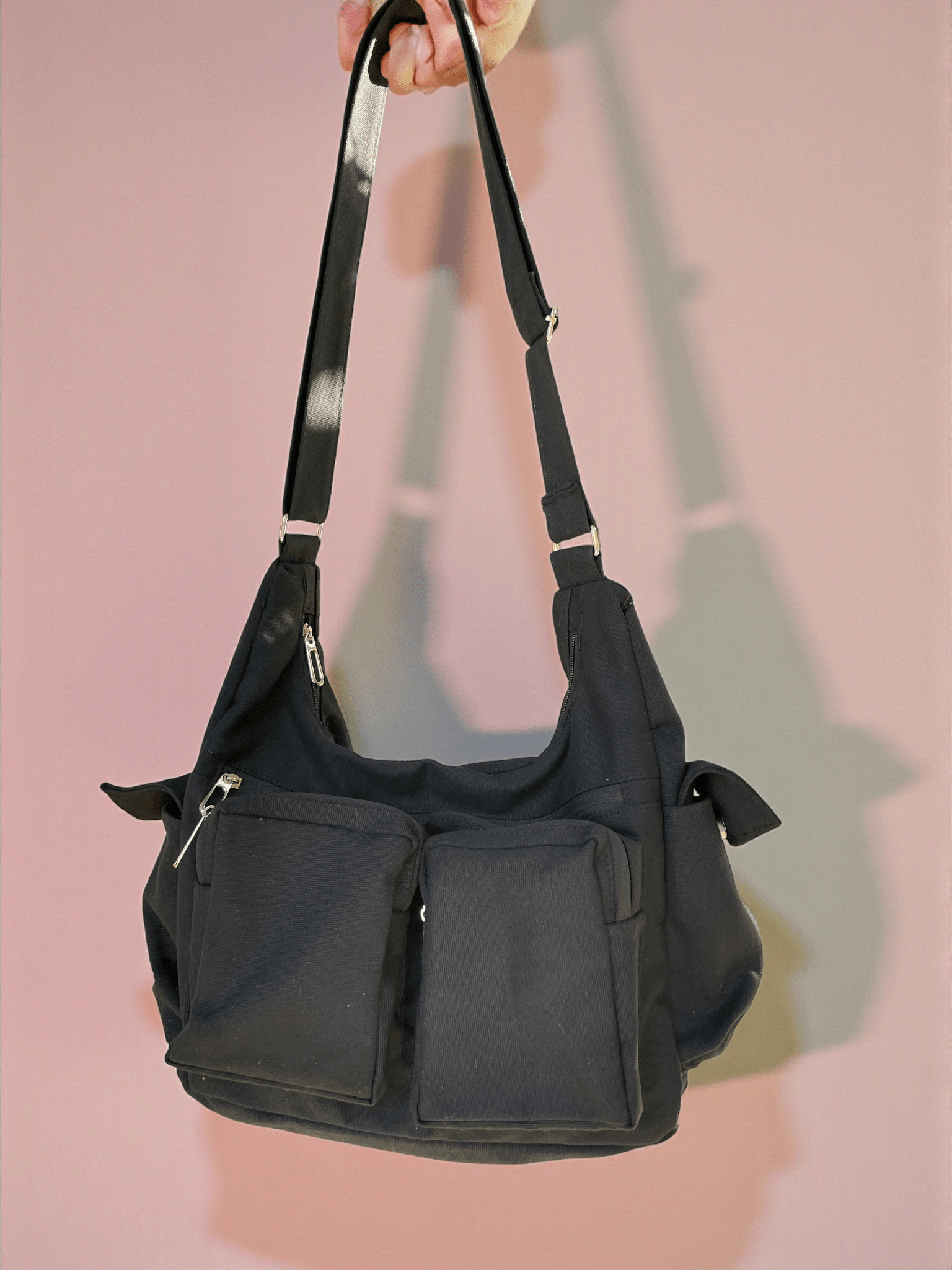 Cargo Black Crossbody Bag - Fithoehub