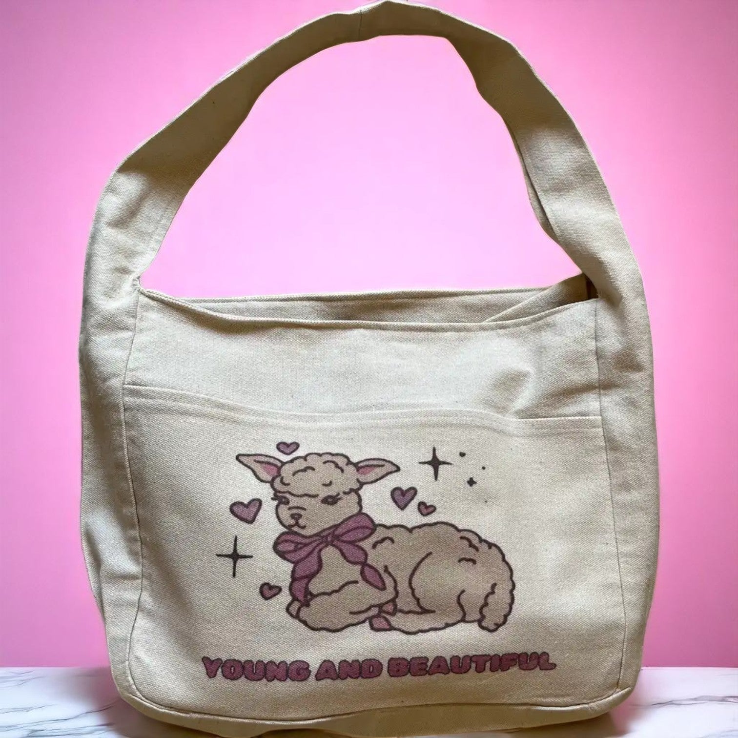 Curvy Off - White Printed Shoulder Bags - Fithoehub