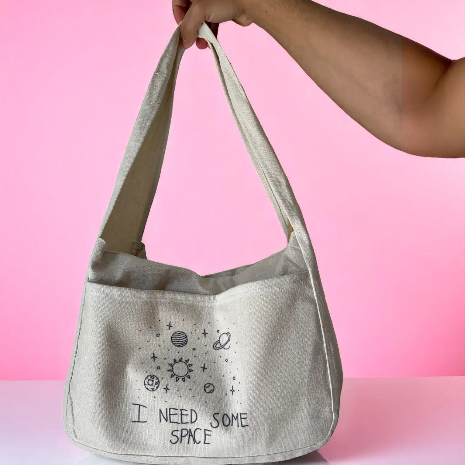 Curvy Off - White Printed Shoulder Bags - Fithoehub