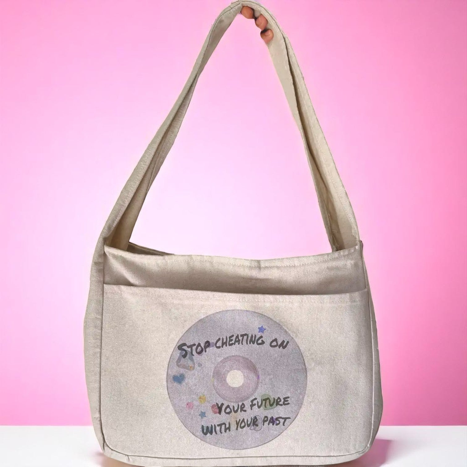 Curvy Off - White Printed Shoulder Bags - Fithoehub