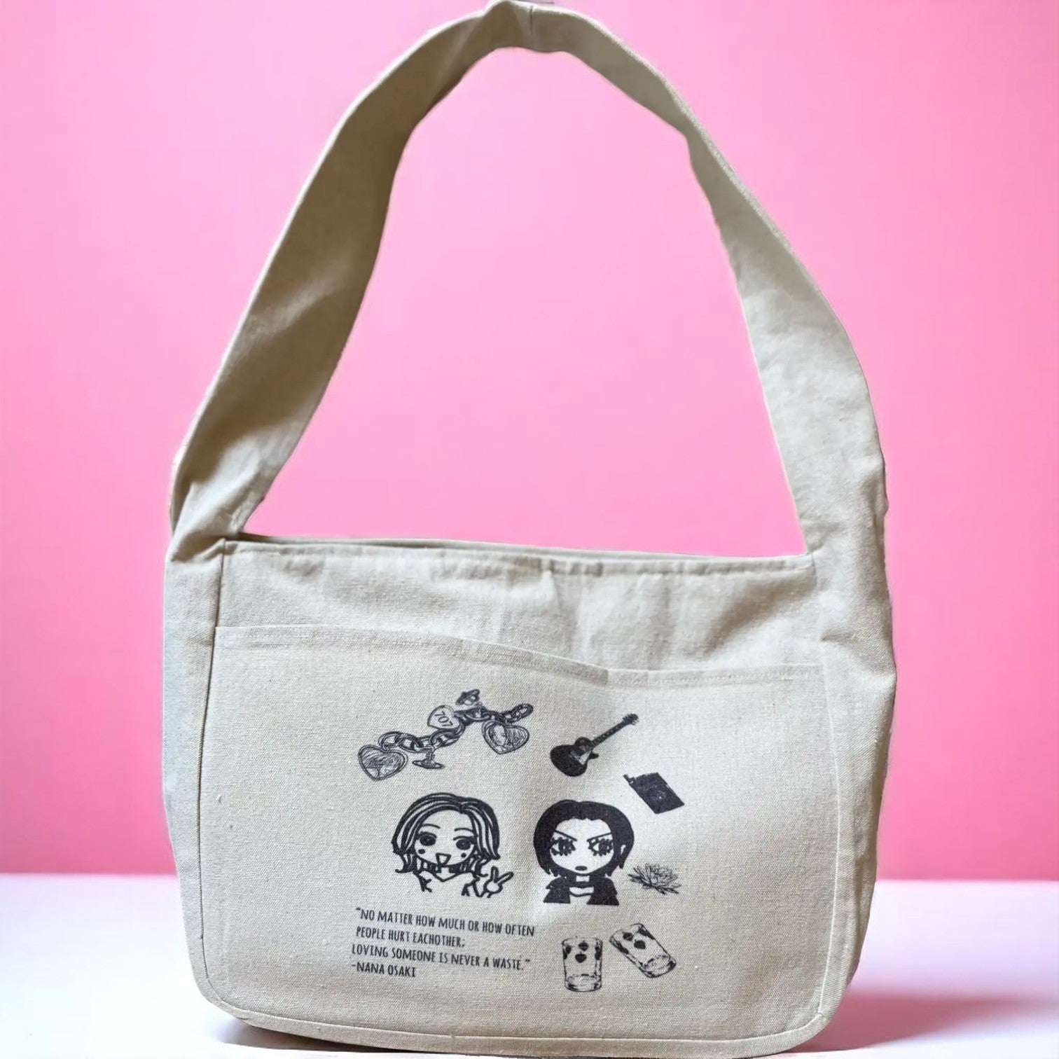 Curvy Off - White Printed Shoulder Bags - Fithoehub