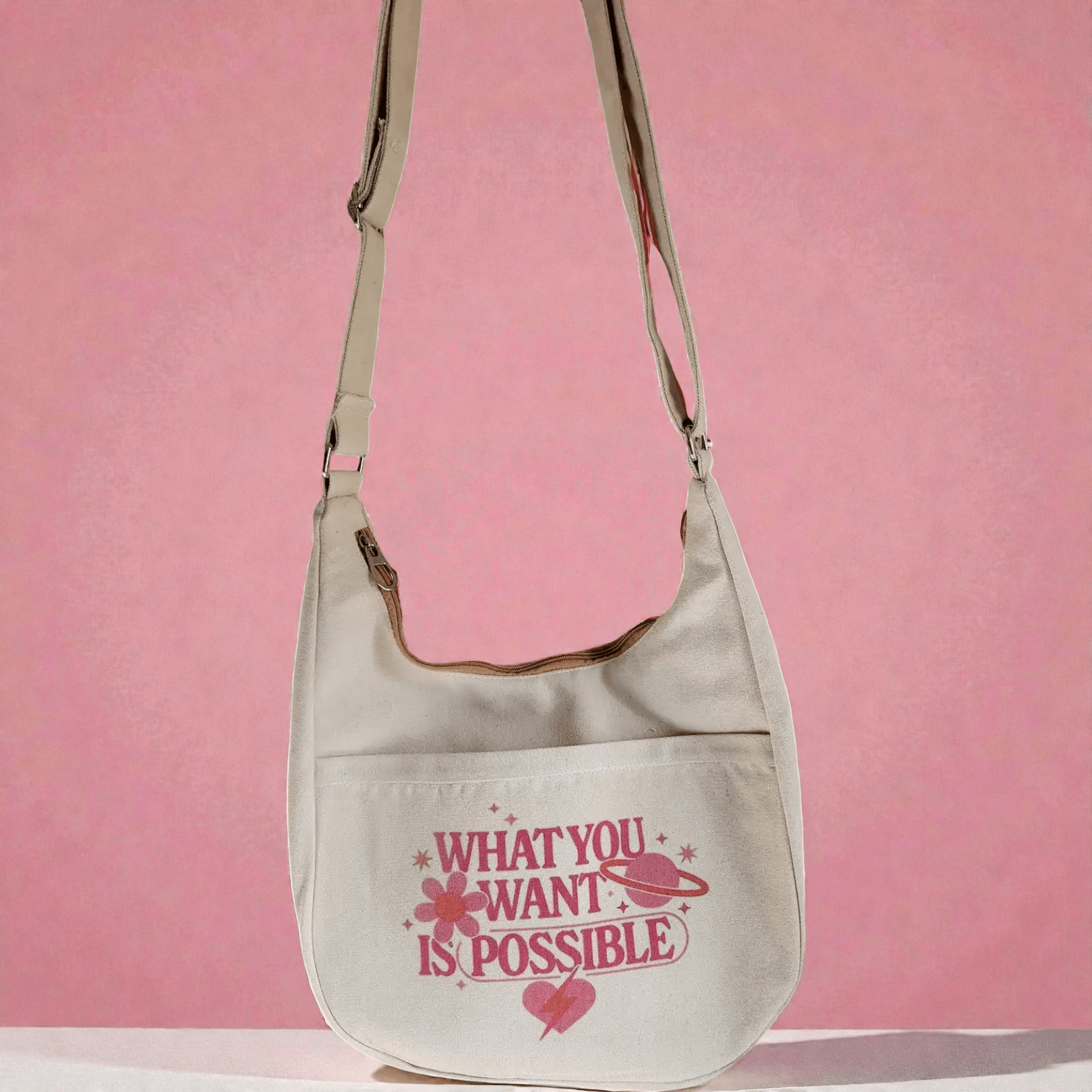 Half - Moon Printed Crossbody Bag - Fithoehub