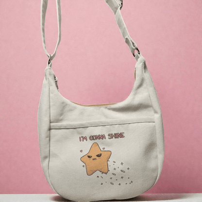 Half - Moon Printed Crossbody Bag - Fithoehub