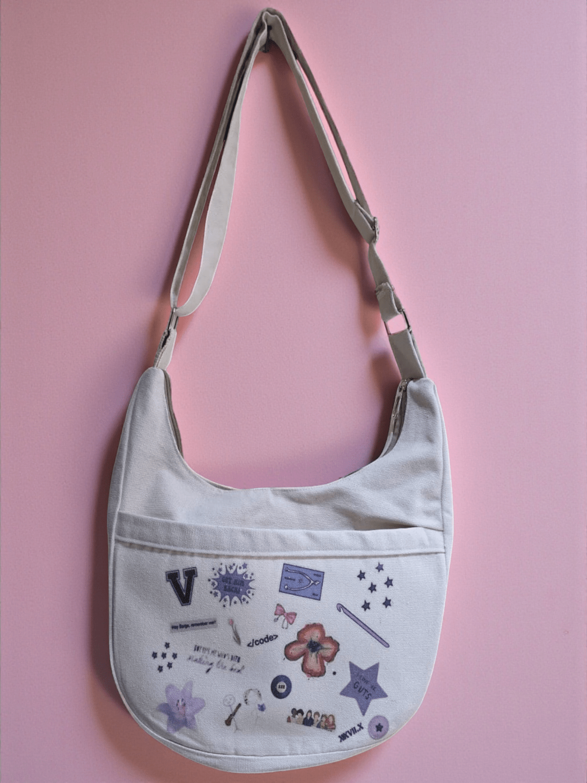 Half - Moon Printed Crossbody Bag - Fithoehub