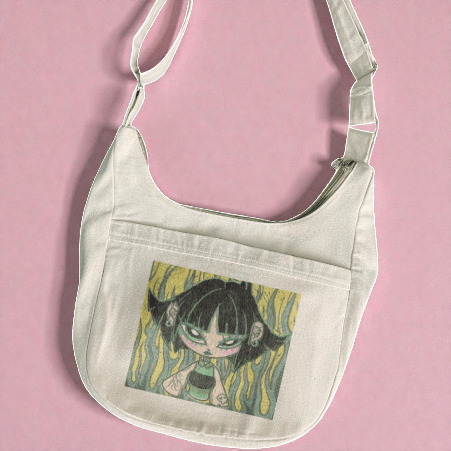 Half - Moon Printed Crossbody Bag - Fithoehub