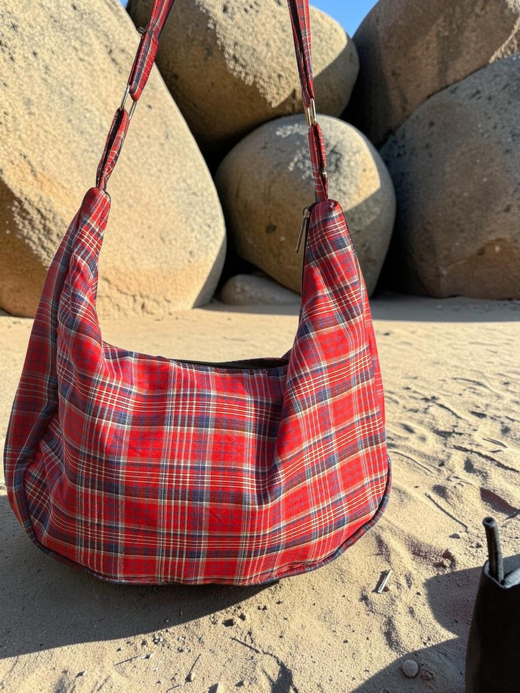 Plaid Crossbody Bag - Fithoehub
